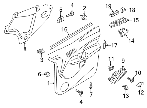 2022 Ford Transit Connect Front Door Diagram 2