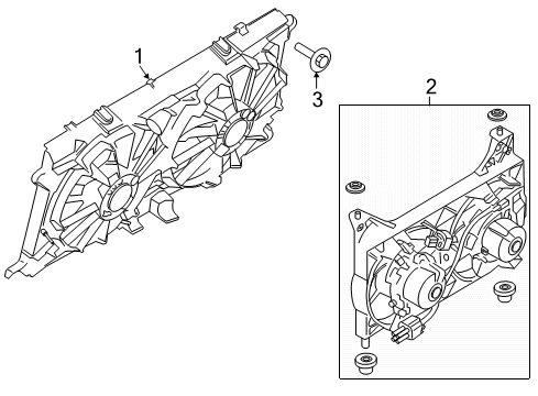 2020 Ford F-150 Cooling System, Radiator, Water Pump, Cooling Fan Diagram 2