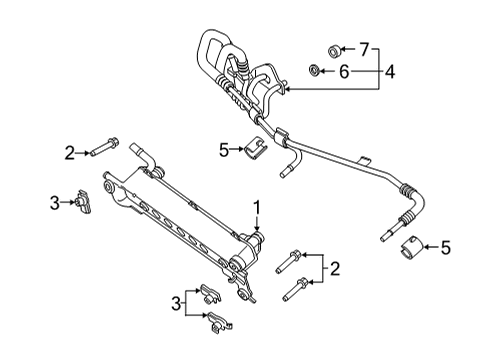 Tube Assembly Diagram for JL3Z-7R081-G