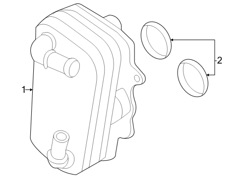 2023 Ford F-250 Super Duty Oil Cooler Diagram 3