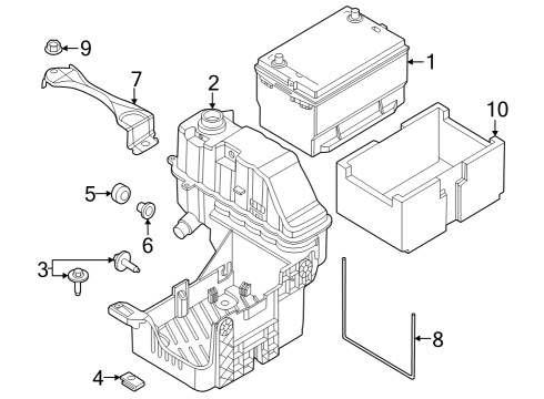2023 Ford F-350 Super Duty Battery Diagram 1