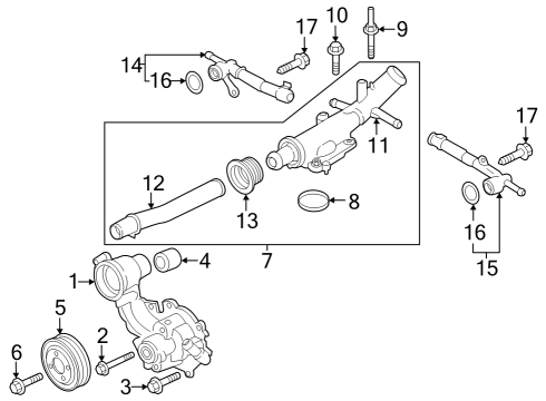 2022 Ford Edge Water Pump Diagram 2
