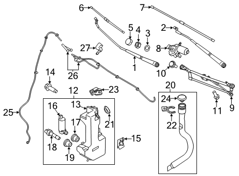 2020 Ford Transit PROCESSOR - WINDSHIELD RAIN SE Diagram for LU5Z-17D547-A