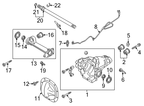 2022 Lincoln Navigator Carrier & Components - Front Diagram