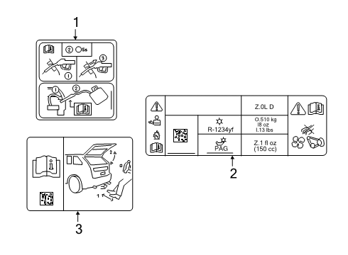 2020 Lincoln Nautilus Information Labels Diagram