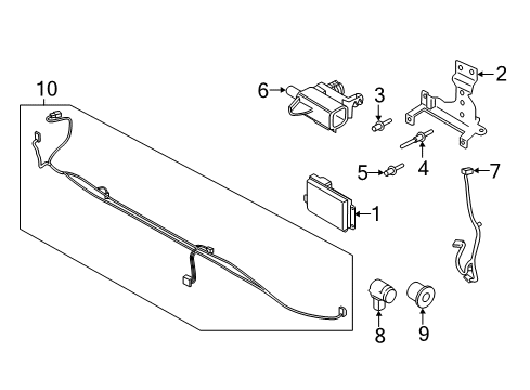 2020 Ford F-150 Parking Aid Diagram 3