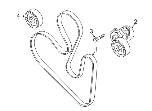 2020 Lincoln Nautilus Belts & Pulleys Diagram 2