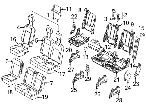 2020 Ford Transit 250 Rear Seat Diagram 2