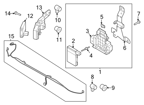 2022 Ford F-150 Lightning SENSOR ASY - SPEED Diagram for ML3Z-9E731-G