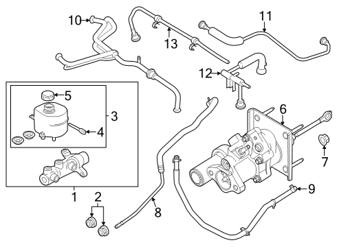 2024 Ford F-350 Super Duty Dash Panel Components Diagram 1