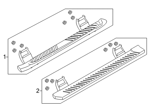 2020 Ford F-150 Running Board Diagram 1