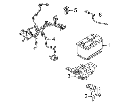 2023 Ford Bronco Sport WIRING ASY - ALTERNATOR Diagram for LX6Z-14305-AS