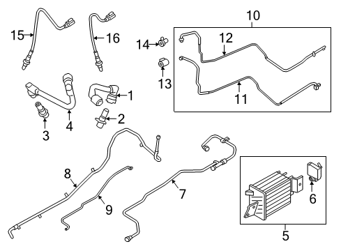 2018 Ford F-150 MANIFOLD ASY - FUEL SUPPLY Diagram for HL3Z-9D280-F