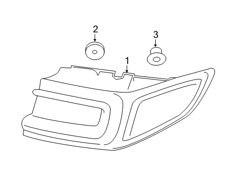 LAMP ASY - REAR, STOP AND FLAS Diagram for GD9Z-13404-J