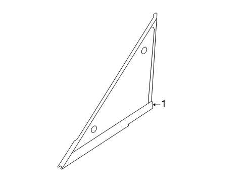 2021 Ford EcoSport Glass & Hardware - Pillars Diagram