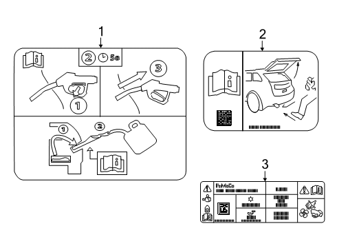 2022 Ford Edge Information Labels Diagram