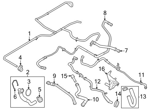 2024 Ford F-250 Super Duty VALVE ASY Diagram for LC3Z-18495-C