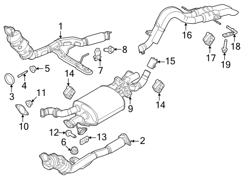 2023 Ford Bronco Exhaust Components Diagram 3