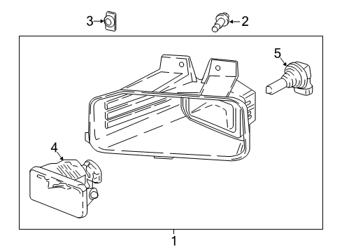 2020 Ford F-150 Front Lamps - Fog Lamps Diagram 2