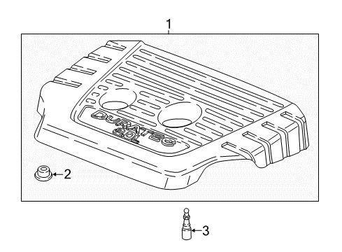 2021 Ford EcoSport Engine Appearance Cover Diagram