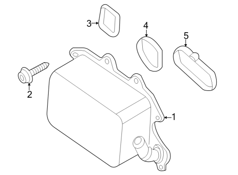 2023 Ford F-250 Super Duty Oil Cooler Diagram 1