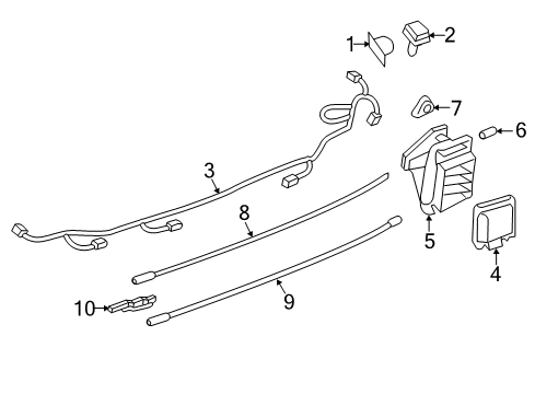 2021 Ford Expedition Electrical Components - Rear Bumper Diagram