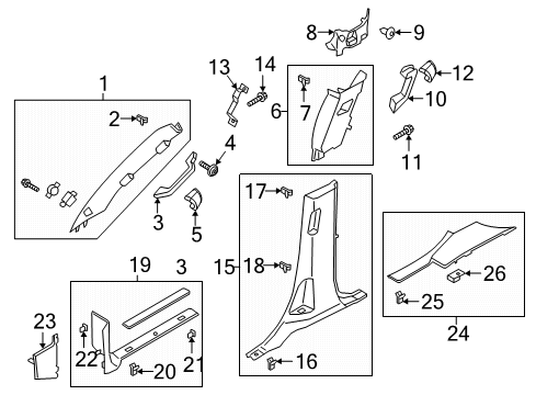 2022 Lincoln Navigator HANDLE - ASSIST Diagram for JL7Z-7831406-AAB