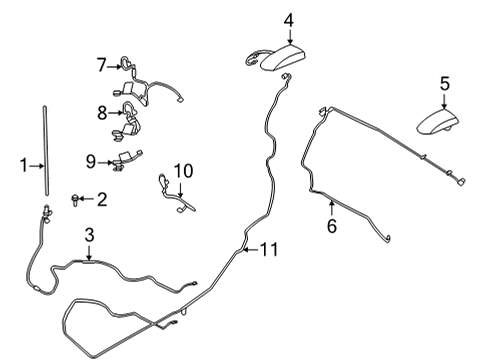 2021 Ford F-150 AERIAL ASY Diagram for ML3Z-18A984-A