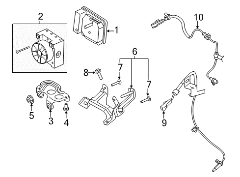 2020 Lincoln Continental ABS Components Diagram