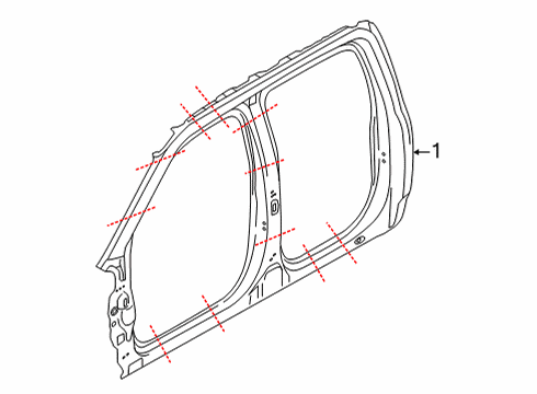 2022 Ford F-150 Aperture Panel Diagram 1
