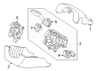 Diagram for Lincoln Nautilus Steering Column Cover - MA1Z-3530-BD