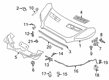 Diagram for Ford Hood Hinge - KK3Z-16796-B