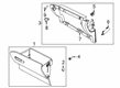 Diagram for 2022 Ford Escape Glove Box - LJ6Z-7806010-AB