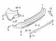 Diagram for 2023 Ford Escape Bumper - LJ6Z-17K835-CA