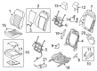 Diagram for Ford SSV Plug-In Hybrid Seat Cover - HS7Z-5462901-EC