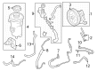Diagram for Ford Power Steering Hose - LC2Z-3A719-B