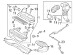 Diagram for 2023 Ford Escape Air Duct - LX6Z-9A624-A