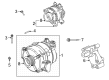 Diagram for Ford Alternator Bracket - LC3Z-10A313-B