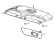 Diagram for Ford E-350/E-350 Super Duty Sun Visor - CC2Z-1504105-AB