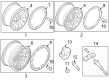 Diagram for Ford Bronco Wheel Cover - M2DZ-1021-B