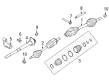 Diagram for Ford Axle Shaft - FB5Z-3B436-H