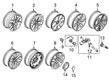 Diagram for 2023 Ford F-150 Wheel Cover - FL3Z-1130-H