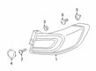 Diagram for 2022 Lincoln Nautilus Tail Light - KA1Z-13405-C