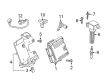 Diagram for 2022 Ford Mustang Engine Control Module - KR3Z-12A650-LANP