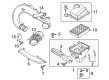 Diagram for 2020 Ford Fusion Air Intake Coupling - HS7Z-9B659-A