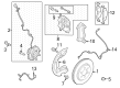 Diagram for Ford F-150 Lightning ABS Sensor - NL3Z-2C204-A