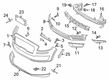 Diagram for 2022 Ford Edge Bumper - K2GZ-5810852-C