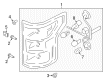 Diagram for Ford F-150 Back Up Light - JL3Z-13405-J