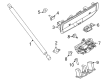Diagram for Ford Bronco Sport Door Latch Assembly - M1PZ-7443150-B