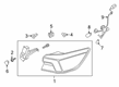 Diagram for Ford Escape Back Up Light - LJ6Z-13404-E